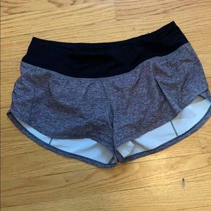 Lululemon 2.5 speed up short size 6